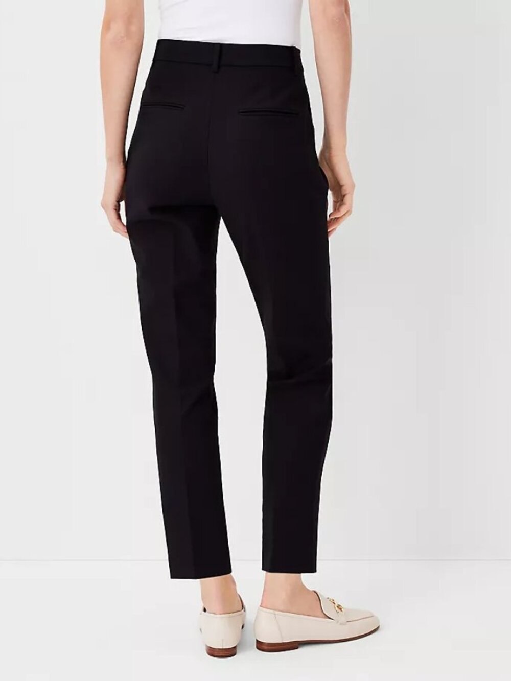 Ann Taylor High Rise Eva Ankle Pant Curvy Fit Black Size 2 NEW - Picture 2 of 3